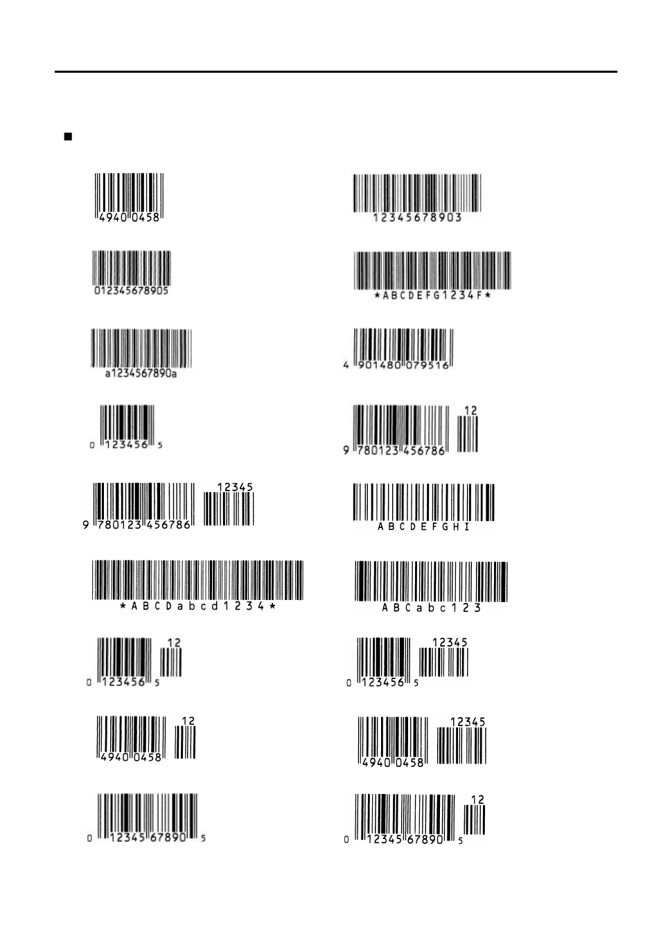 Appendix 4 print samples (cont.) | Toshiba TEC B B-SX5T SERIES User Manual | Page 48 / 56