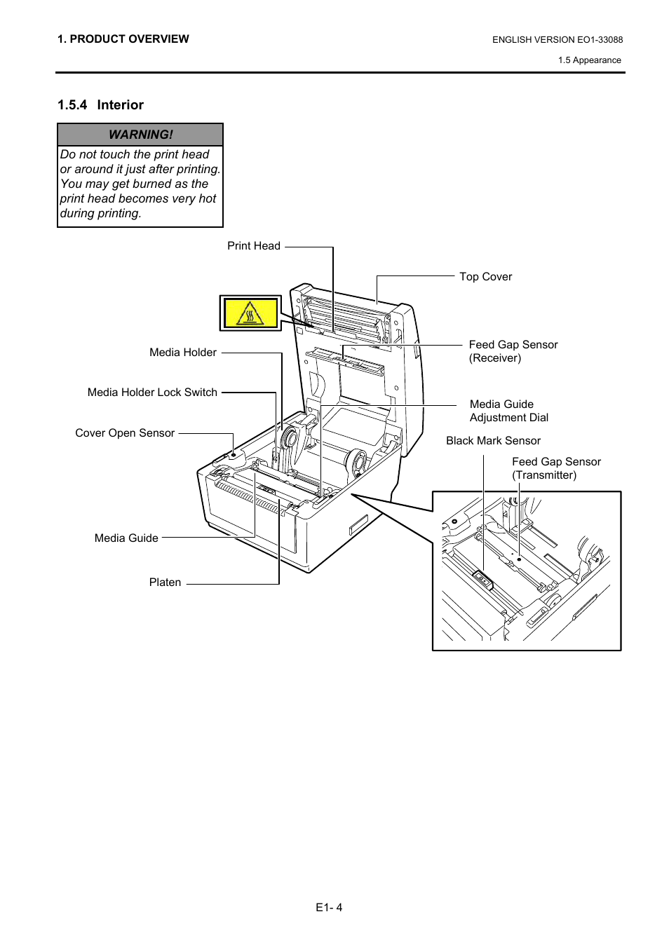 4 interior | Toshiba B-EV4D SERIES User Manual | Page 10 / 46