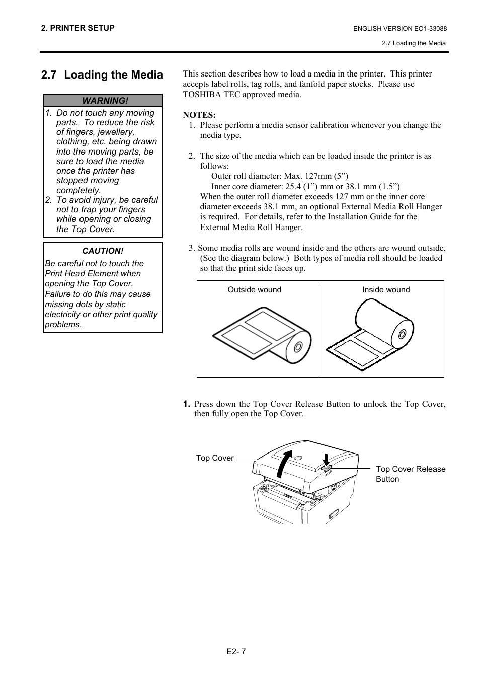 7 loading the media | Toshiba B-EV4D SERIES User Manual | Page 18 / 46