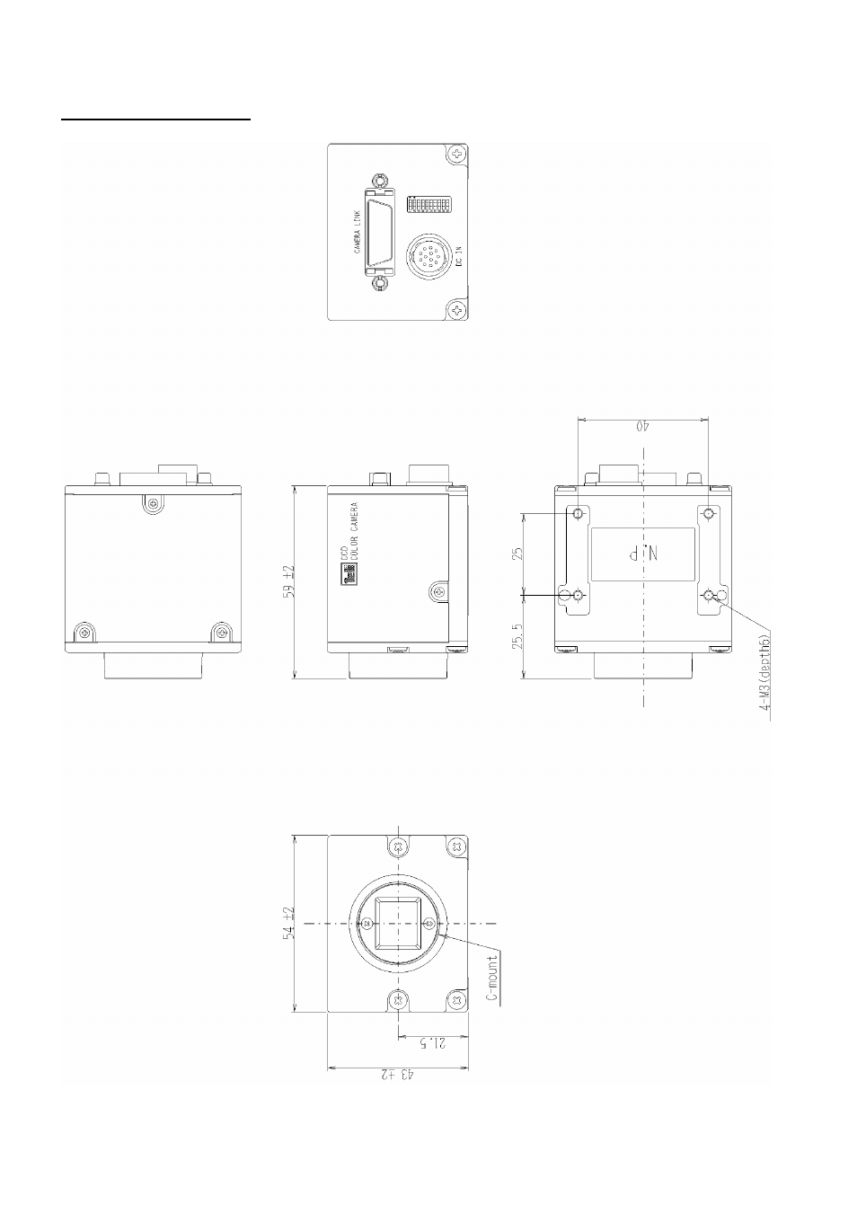 Outline drawing | Toshiba CS6940CL User Manual | Page 15 / 17