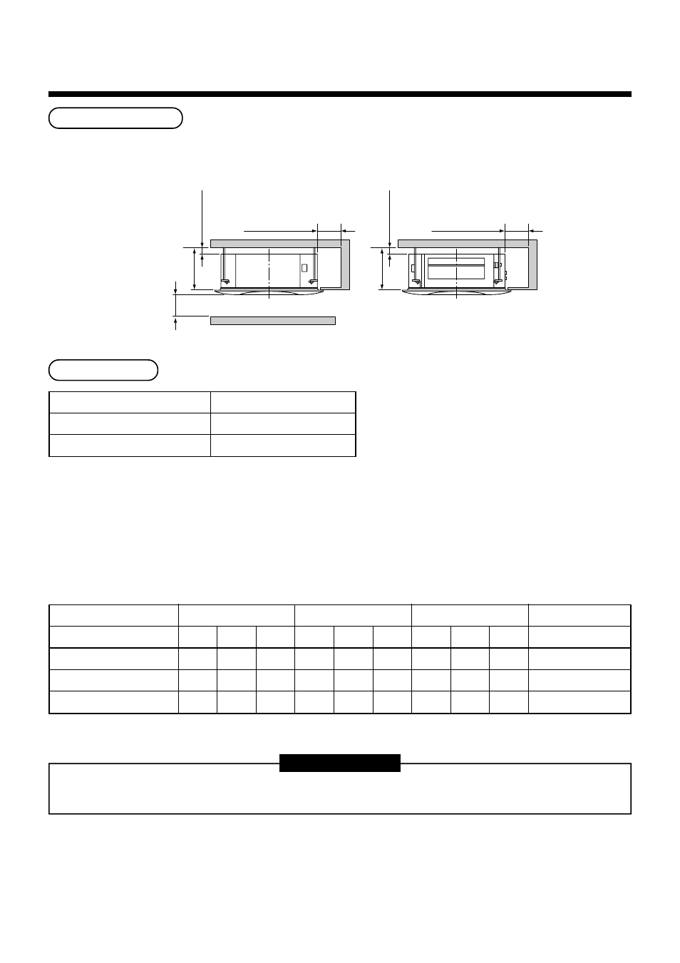 Installation space, Ceiling height, Requirement | Installable ceiling height list | Toshiba MMU-AP0071MH User Manual | Page 7 / 32