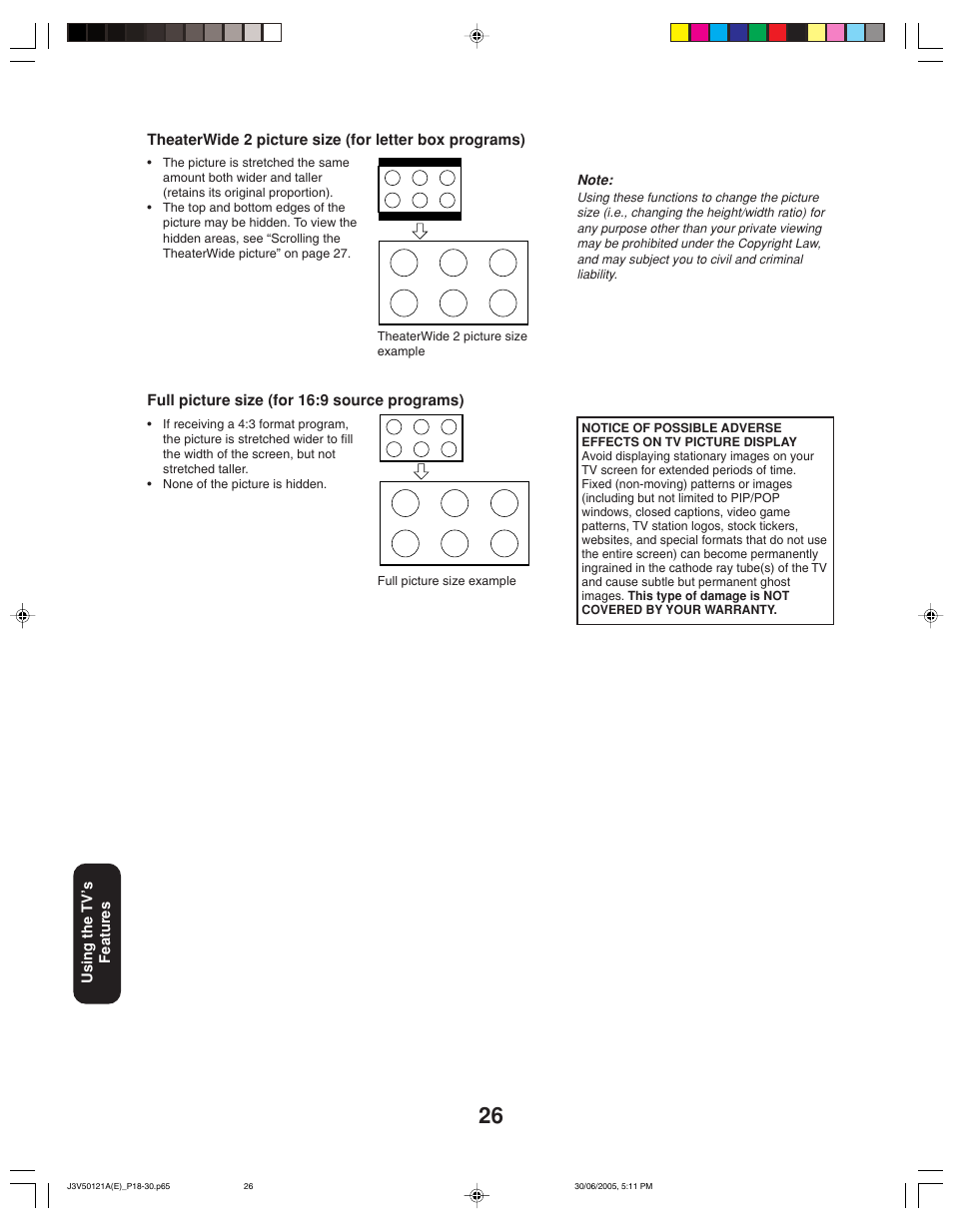 Toshiba 26AF45C User Manual | Page 26 / 36