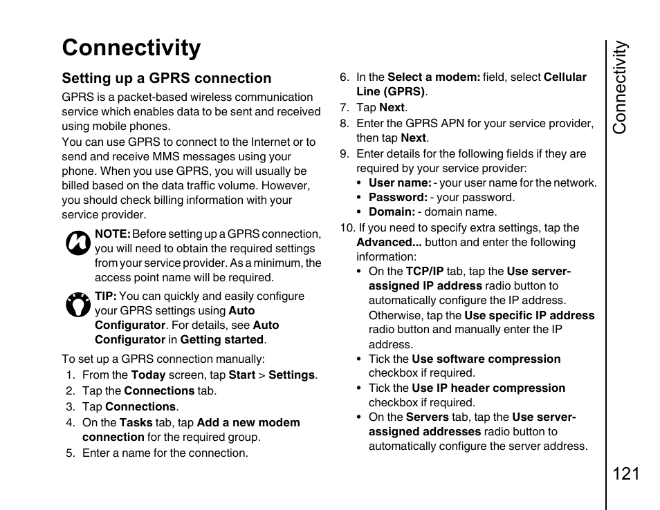 Connectivity, Connectivity 121 | Toshiba Portege G810 User Manual | Page 122 / 180