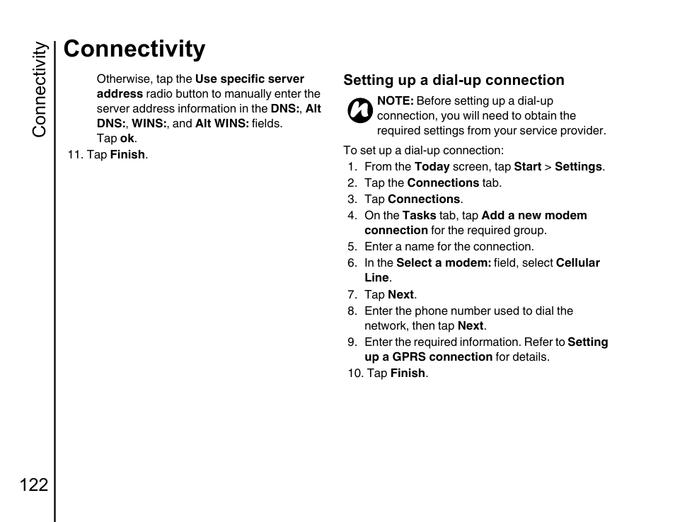 Connectivity, Connectivity 122 | Toshiba Portege G810 User Manual | Page 123 / 180