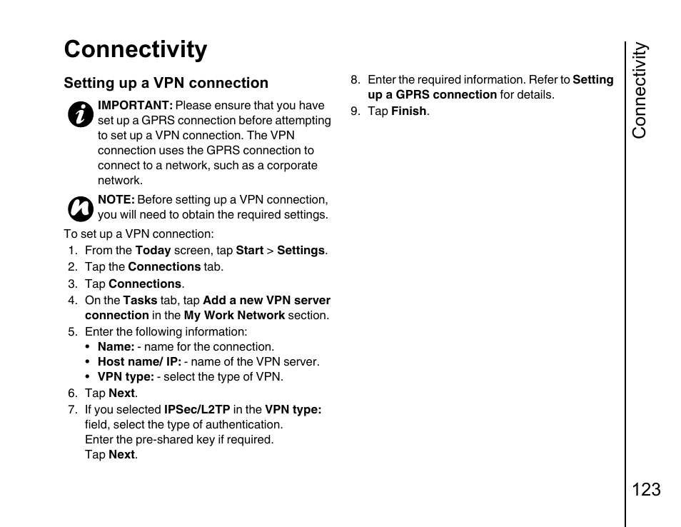 Connectivity, Connectivity 123 | Toshiba Portege G810 User Manual | Page 124 / 180