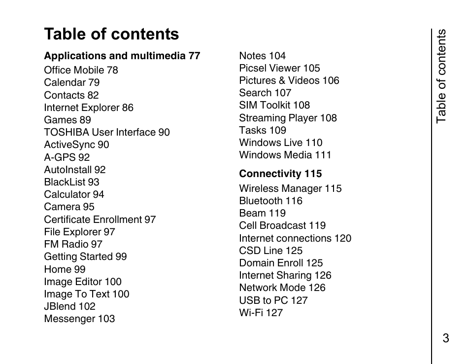 Toshiba Portege G810 User Manual | Page 4 / 180
