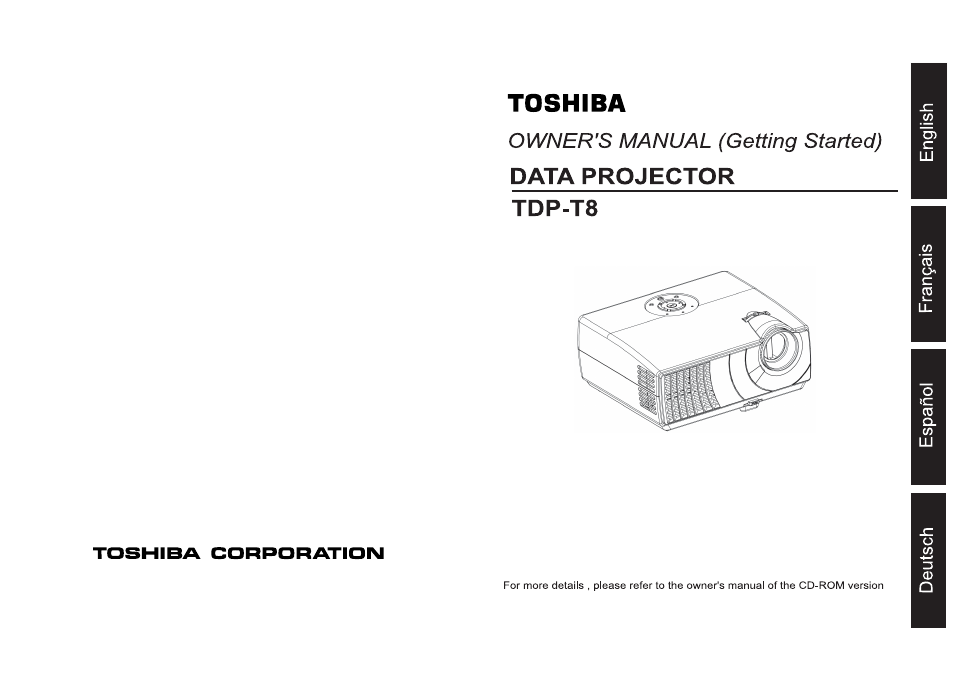 Toshiba TDP-T9 User Manual | Page 48 / 48
