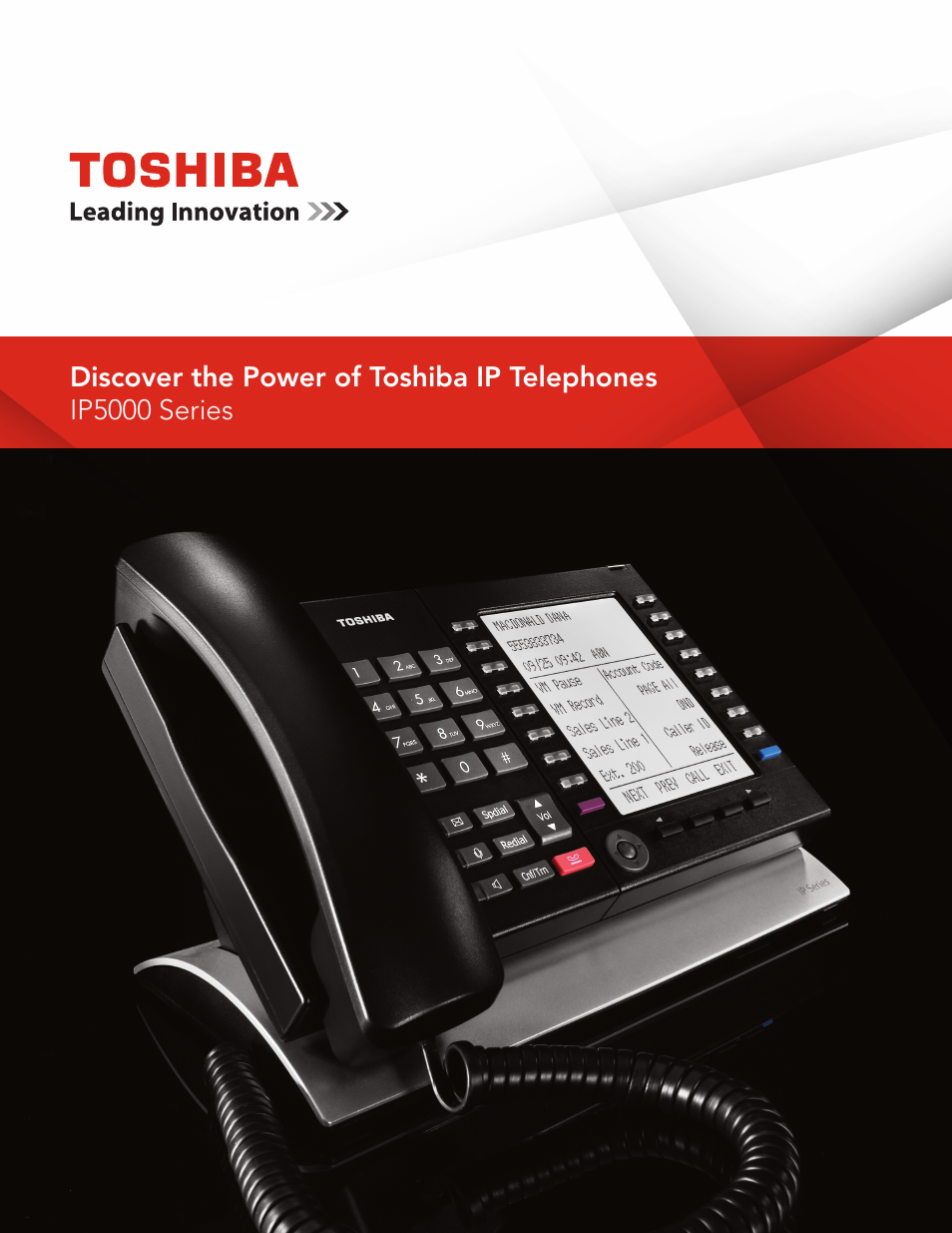 Toshiba IP Telephones User Manual | 4 pages