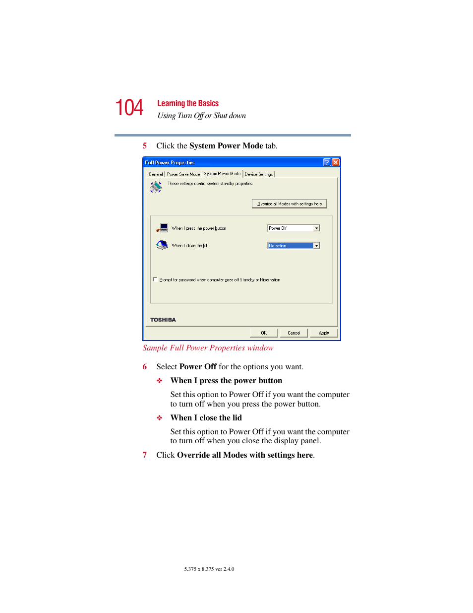 Toshiba 2400 User Manual | Page 104 / 300