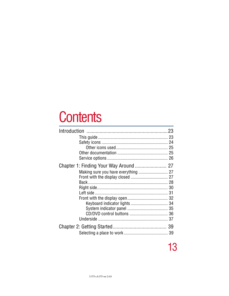Toshiba 2400 User Manual | Page 13 / 300