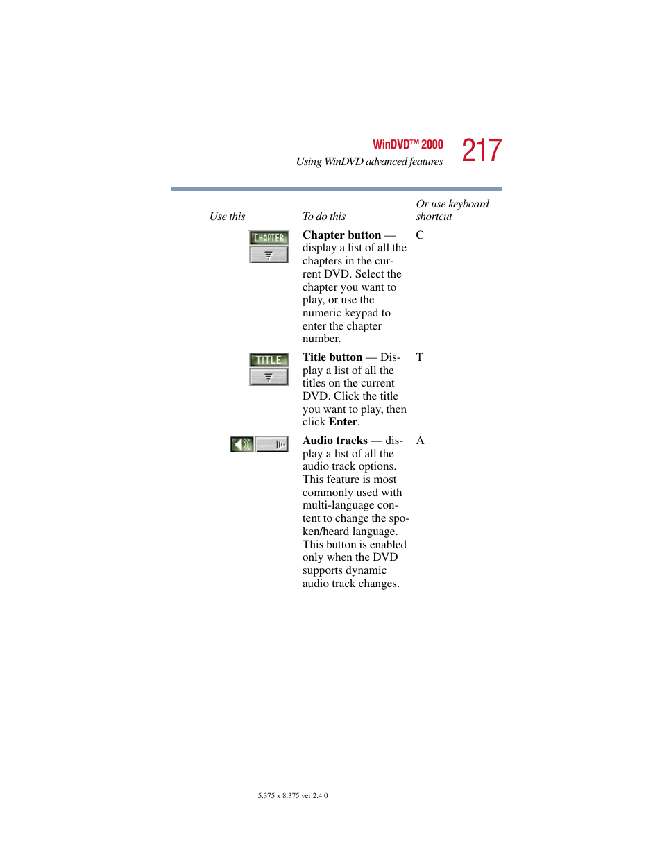 Toshiba 2400 User Manual | Page 217 / 300