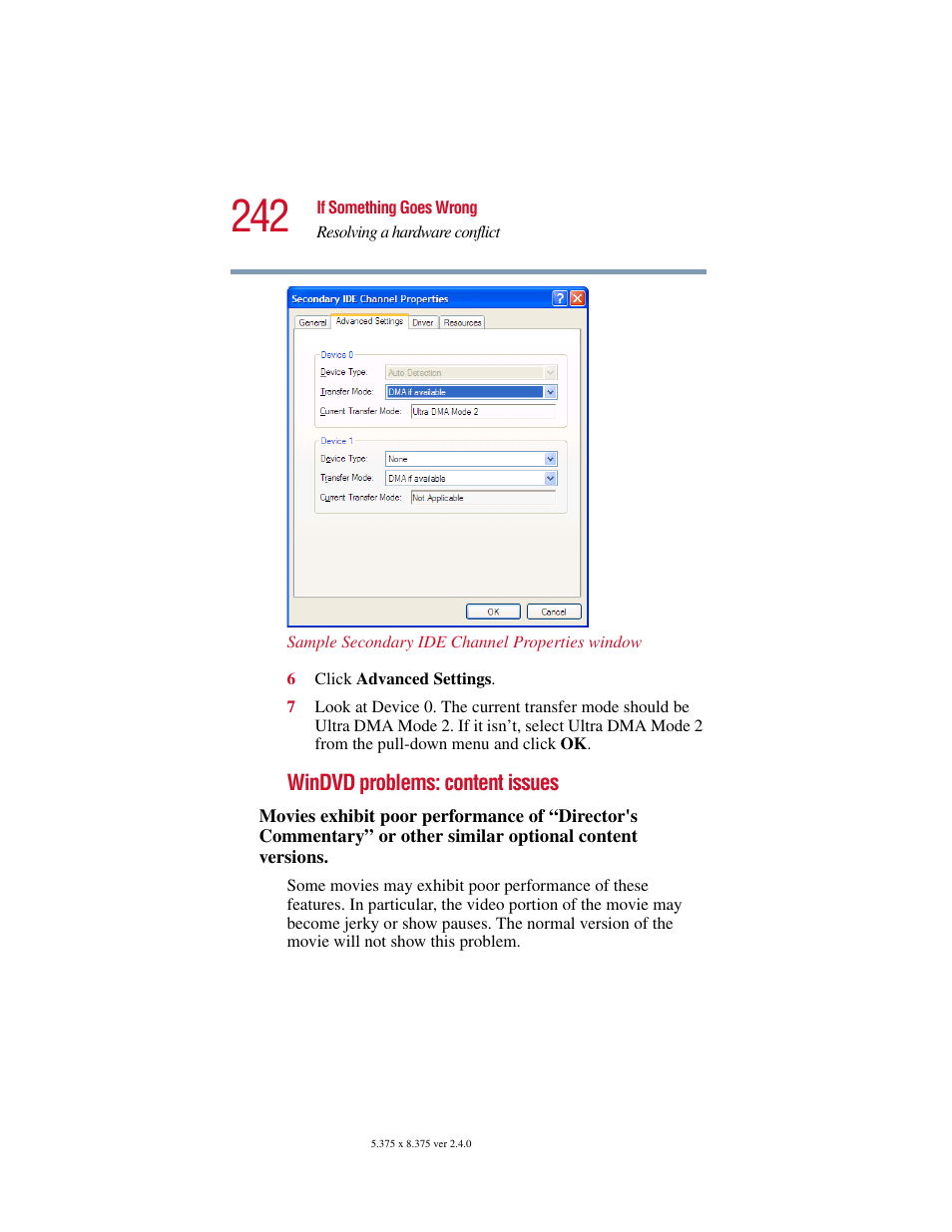 Toshiba 2400 User Manual | Page 242 / 300