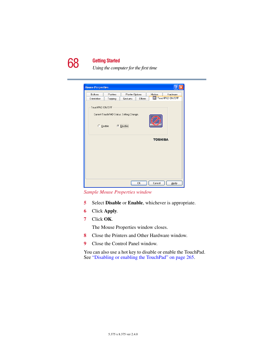 Toshiba 2400 User Manual | Page 68 / 300