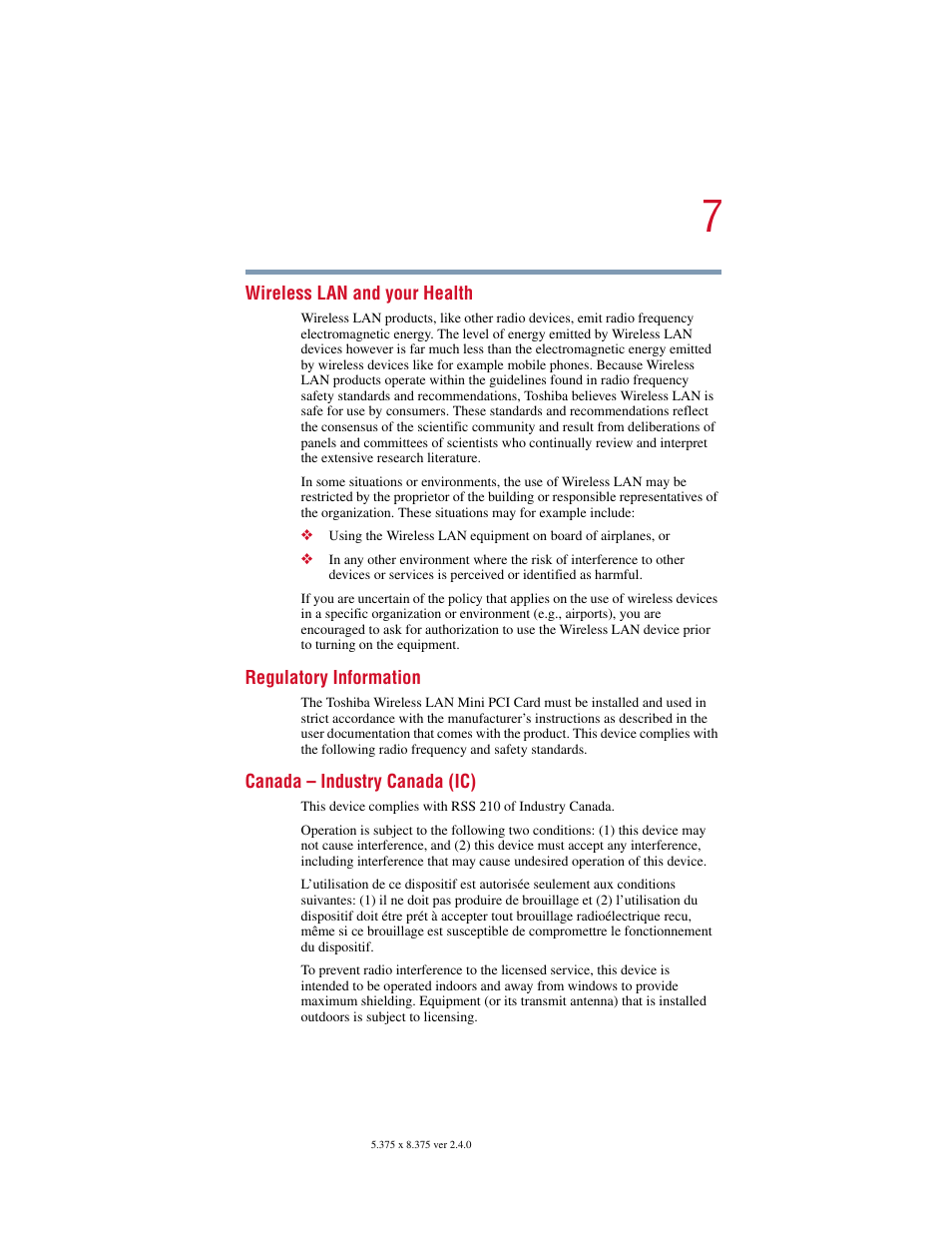 Toshiba 2400 User Manual | Page 7 / 300