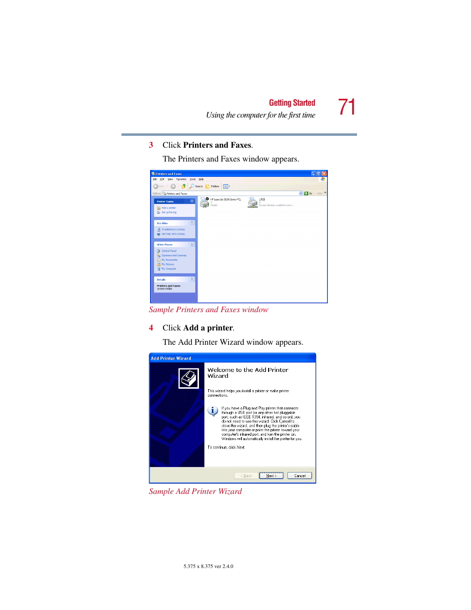 Toshiba 2400 User Manual | Page 71 / 300