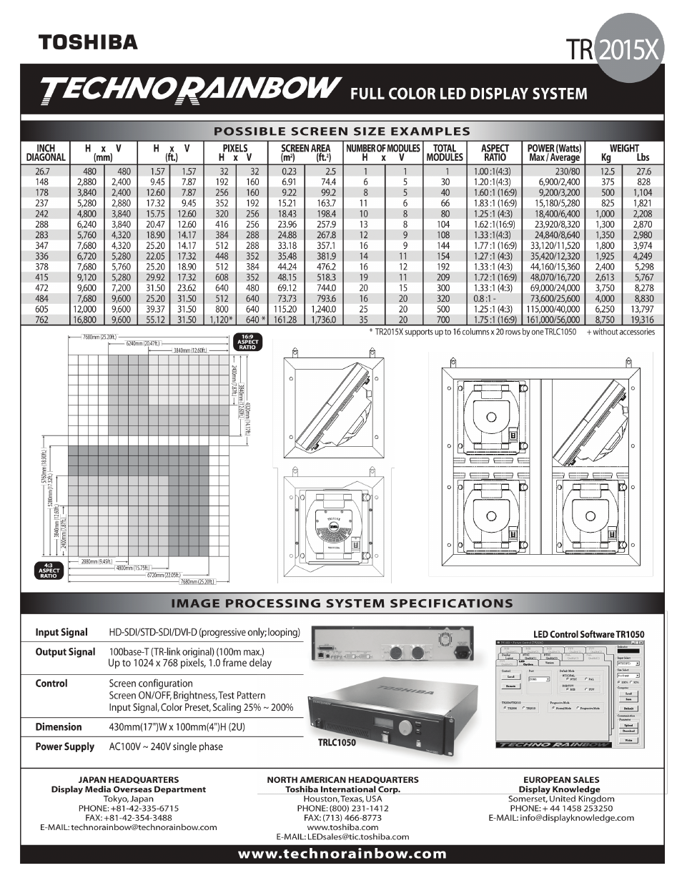 Toshiba Techno Rainbow TR2015X User Manual | Page 2 / 2