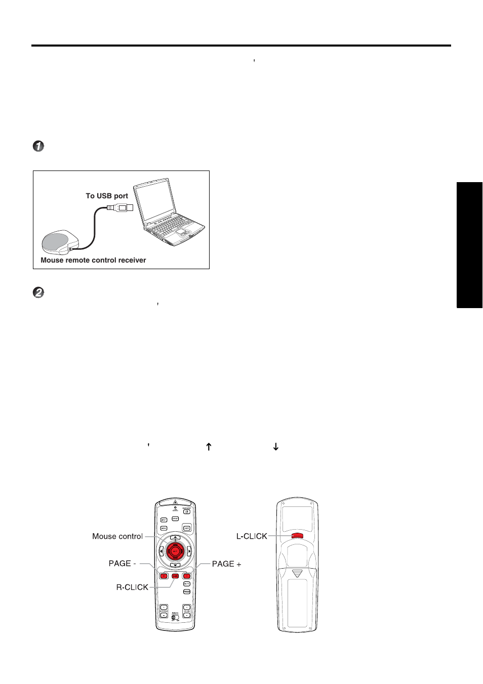 Operating a computer using the remote control, 23 pre p arations | Toshiba TDP-PX10 User Manual | Page 23 / 52