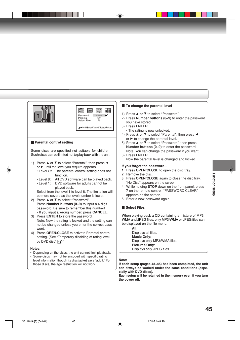 Toshiba MD24F51 User Manual | Page 45 / 56