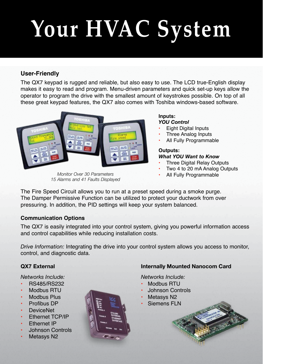 Your hvac system, T1 micro | Toshiba QX7 Series User Manual | Page 4 / 6