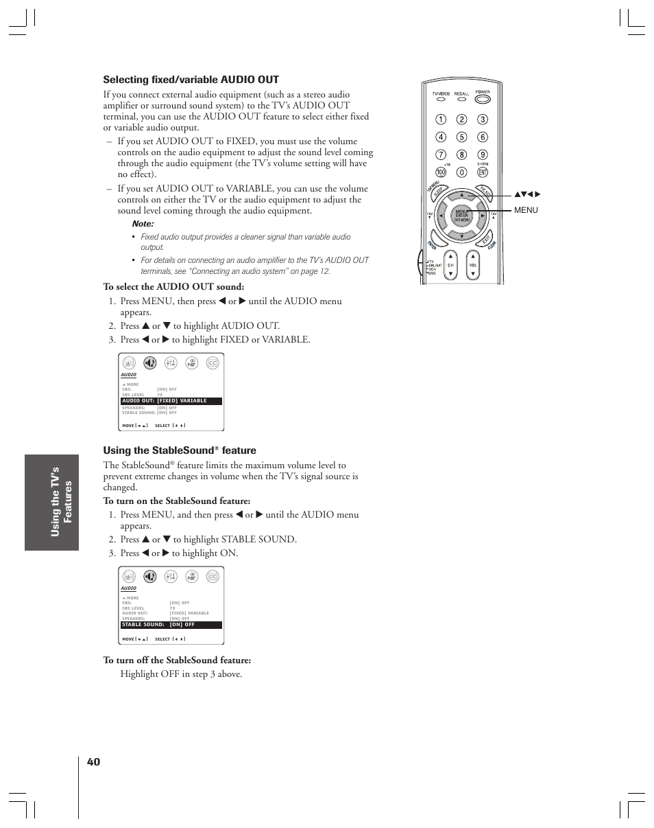 Toshiba 36AF53 User Manual | Page 40 / 48