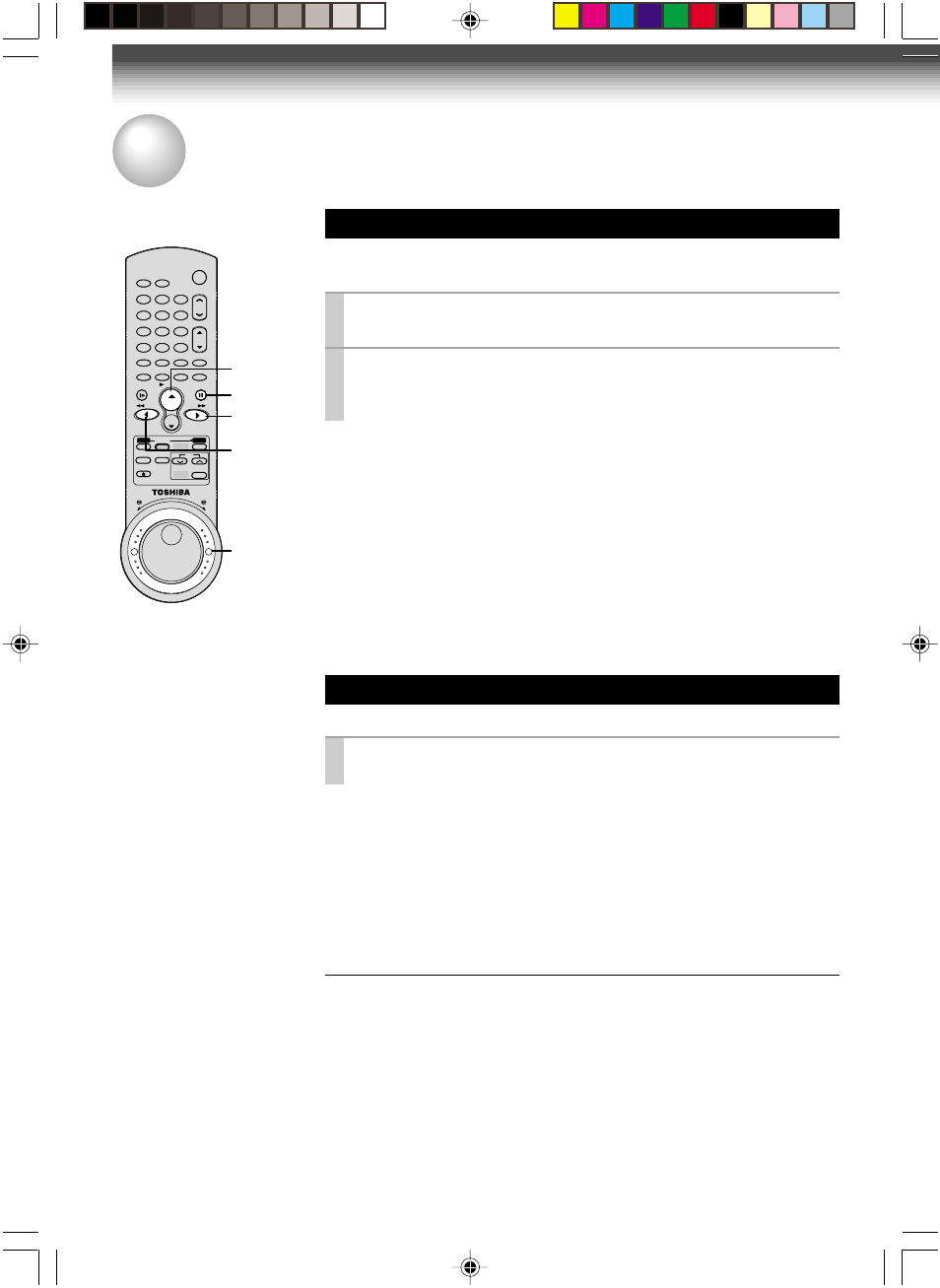 Variable speed, Variable speed playback, Picture search | Still picture, Press ff or rew during playback, A picture freezes so that you can watch closer, Press pause/still during playback, Adjusting still picture stability | Toshiba W-717 User Manual | Page 20 / 47