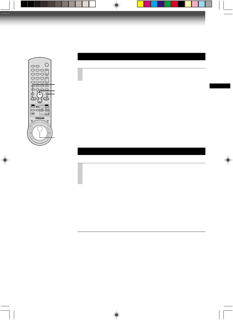 Frame advance, Slow-motion picture, A picture advances frame by frame | Press play/x2 during still playback, Press slow during playback, Adjusting the tracking manually | Toshiba W-717 User Manual | Page 21 / 47