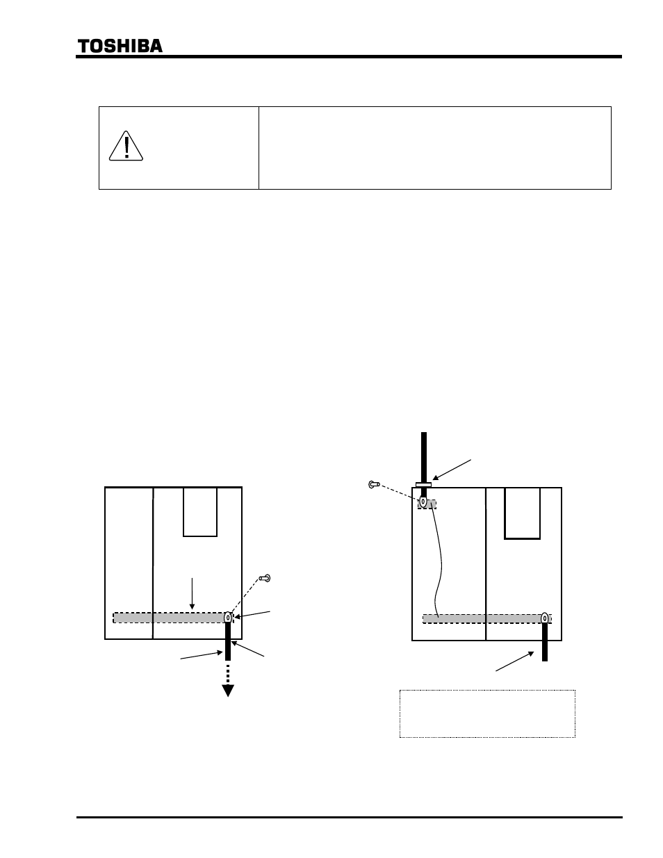 Warning | Toshiba Uninterruptible Power System G8000 Series User Manual | Page 36 / 41