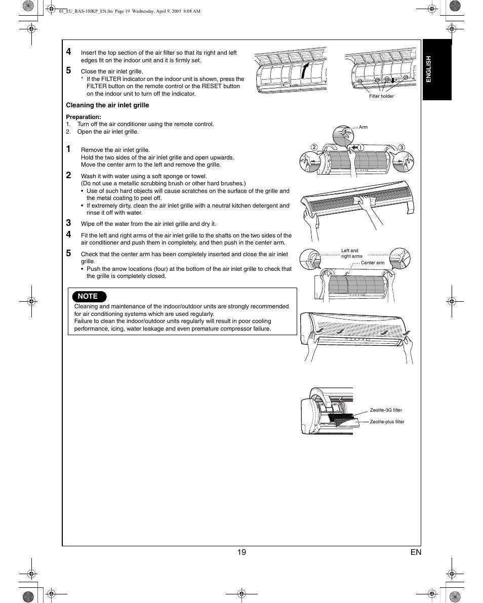 Toshiba RAS-13JKVP-E User Manual | Page 21 / 31