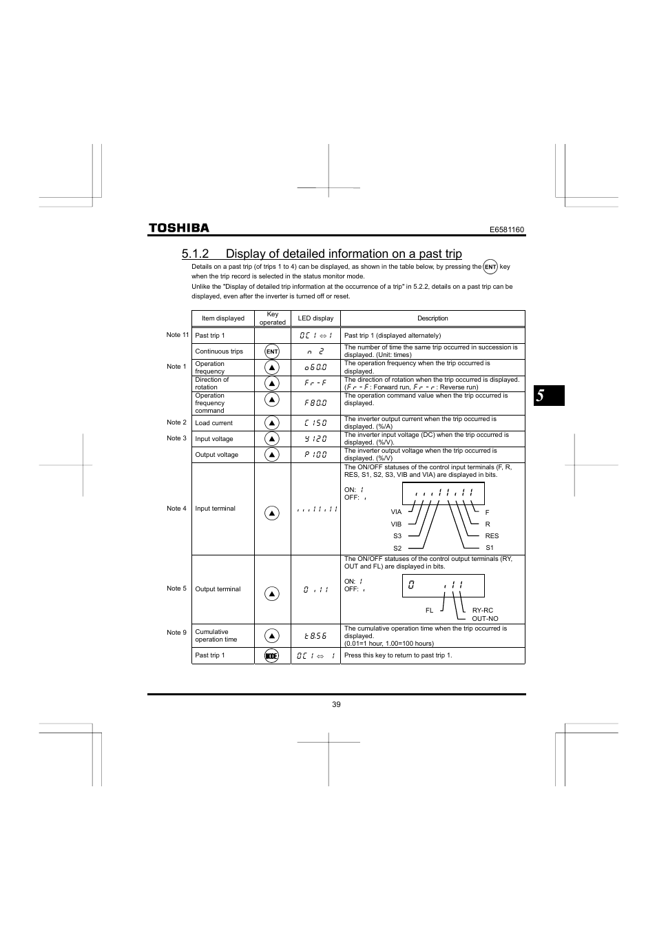 2 display of detailed information on a past trip | Toshiba VF-S11 User Manual | Page 40 / 81