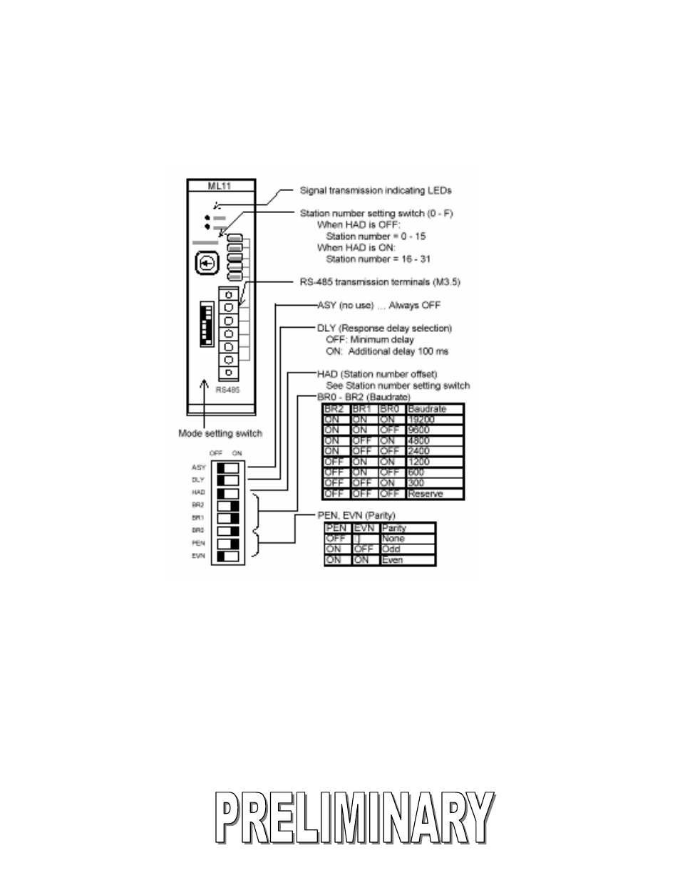 External features and switch settings | Toshiba PROSEC T2 Series User Manual | Page 10 / 24