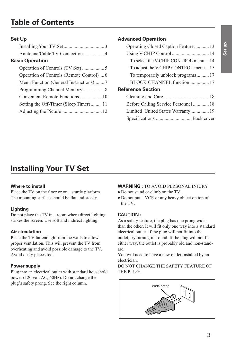 Toshiba 19A20 User Manual | Page 3 / 20