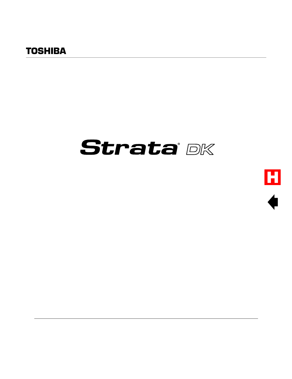 Toshiba Starta DK Digital Telephone User Manual | 136 pages