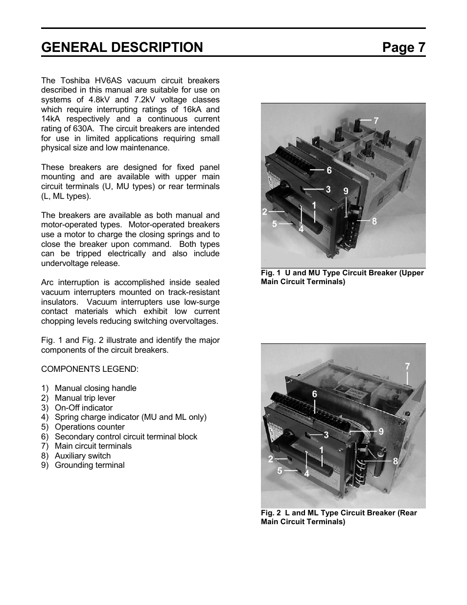 General description page 7 | Toshiba HV6AS User Manual | Page 11 / 39