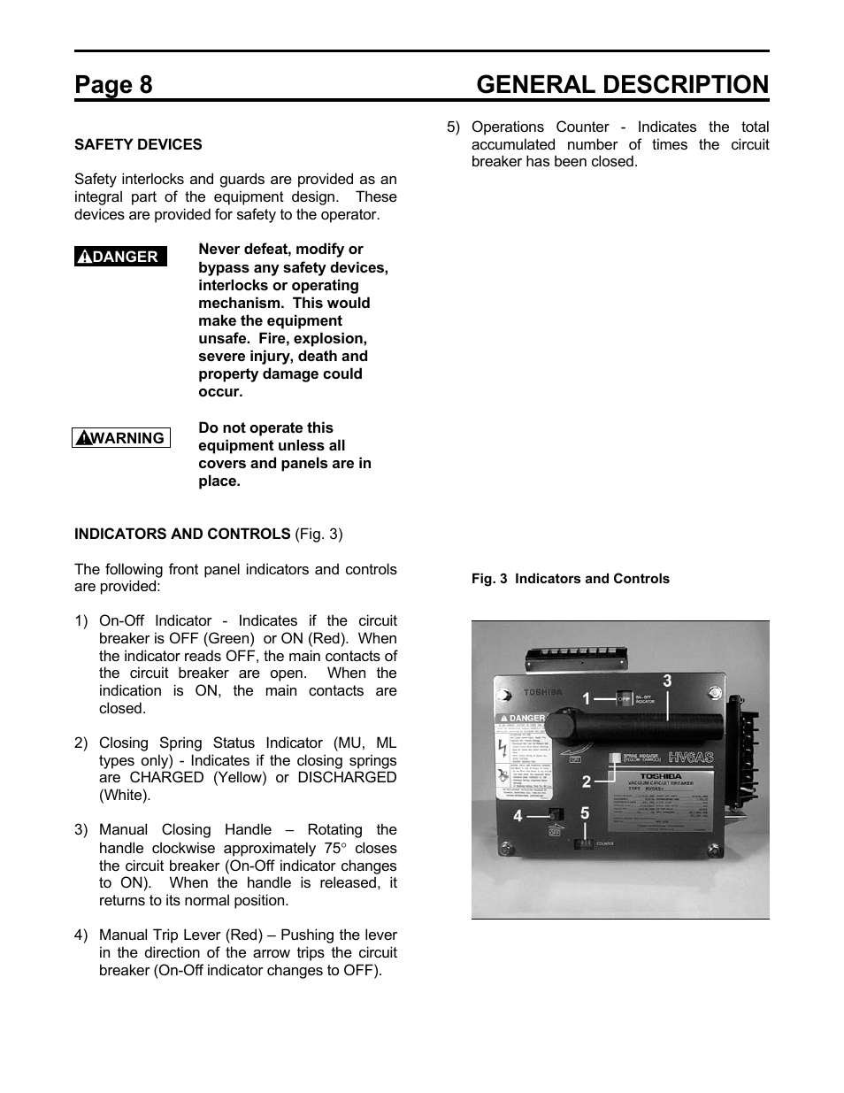 Page 8 general description | Toshiba HV6AS User Manual | Page 12 / 39