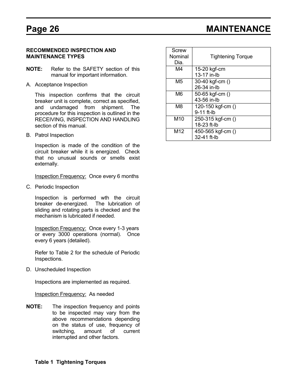 Page 26 maintenance | Toshiba HV6AS User Manual | Page 30 / 39