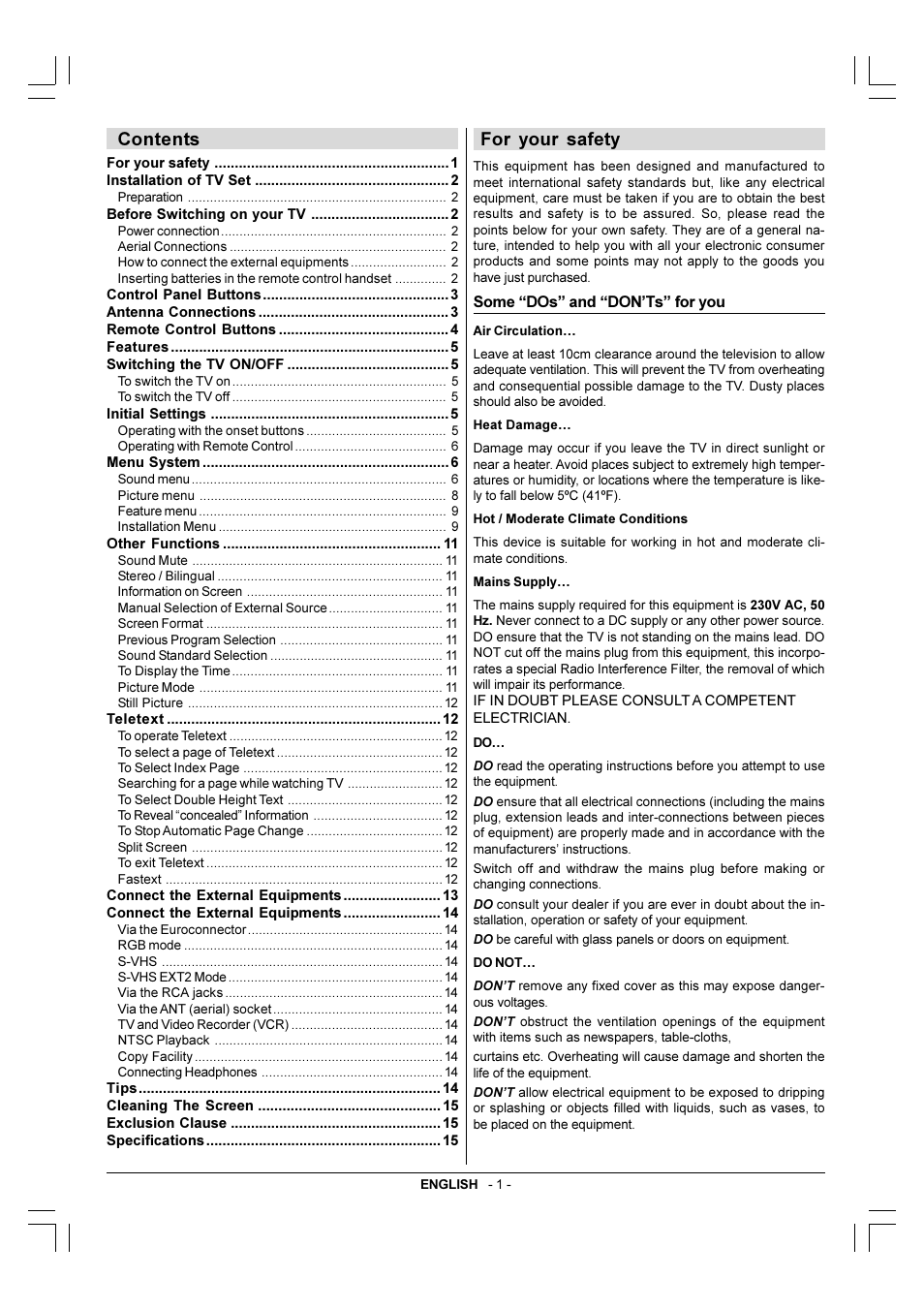 Toshiba 29VH36/37 User Manual | Page 2 / 16