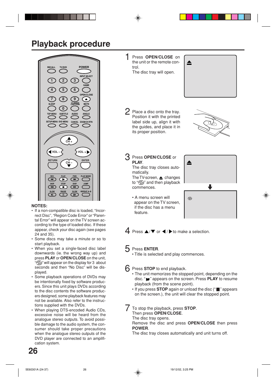 Playback procedure | Toshiba MD13N3 User Manual | Page 26 / 47