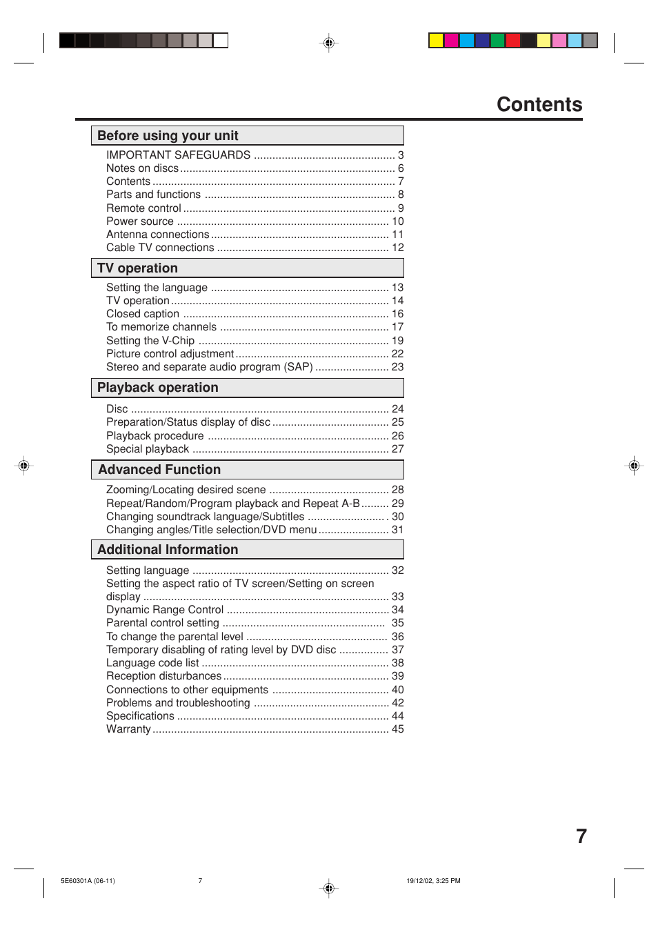 Toshiba MD13N3 User Manual | Page 7 / 47