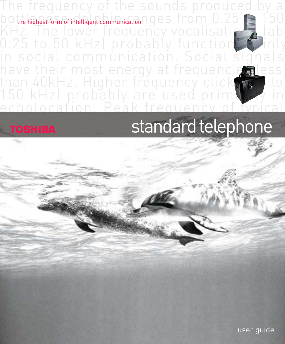 Toshiba Standard Telephone User Manual | 49 pages