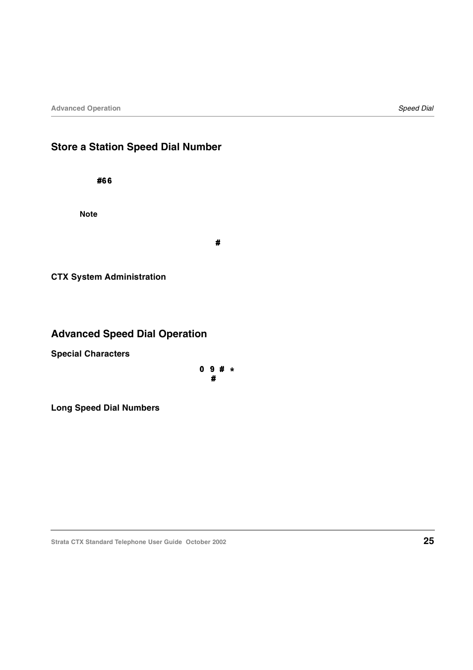 Store a station speed dial number, Advanced speed dial operation | Toshiba Standard Telephone User Manual | Page 34 / 49