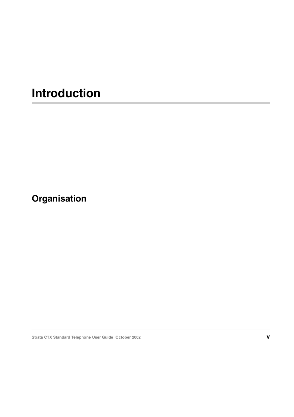 Introduction, Organisation | Toshiba Standard Telephone User Manual | Page 8 / 49