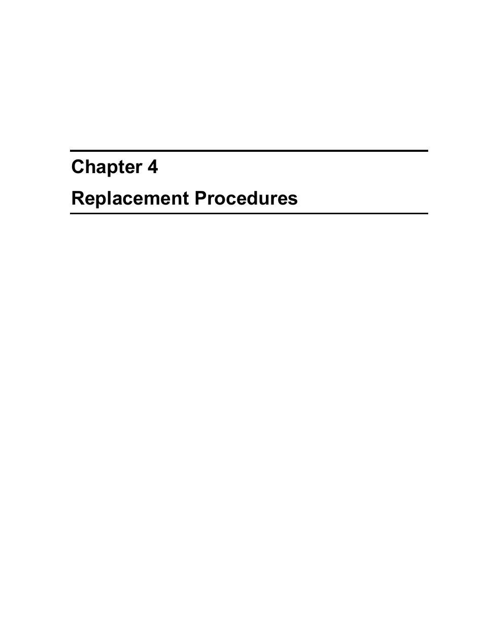 Chapter 4 - replacement procedures, Chapter 4 replacement procedures | Toshiba TECRA S1 User Manual | Page 142 / 268