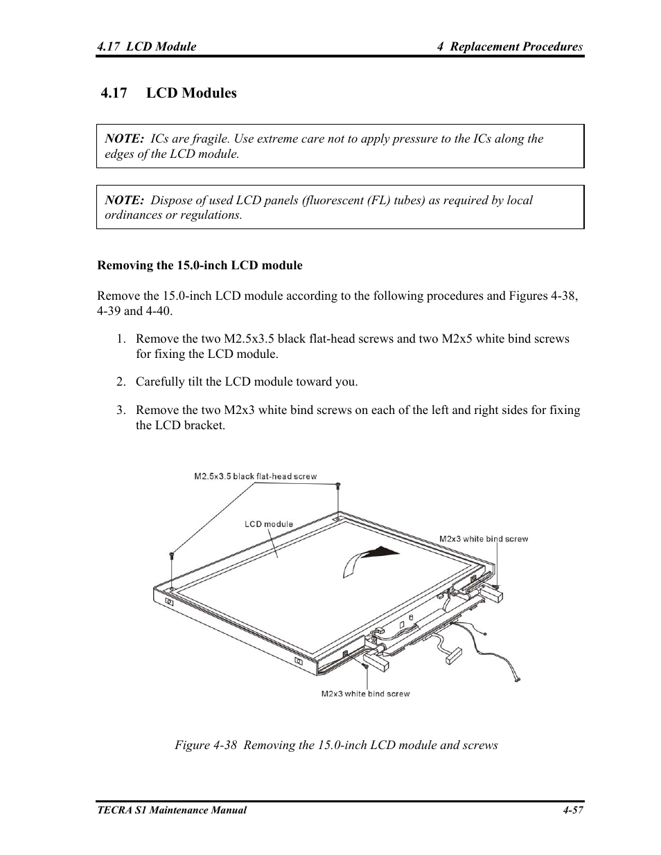 Lcd modules | Toshiba TECRA S1 User Manual | Page 205 / 268