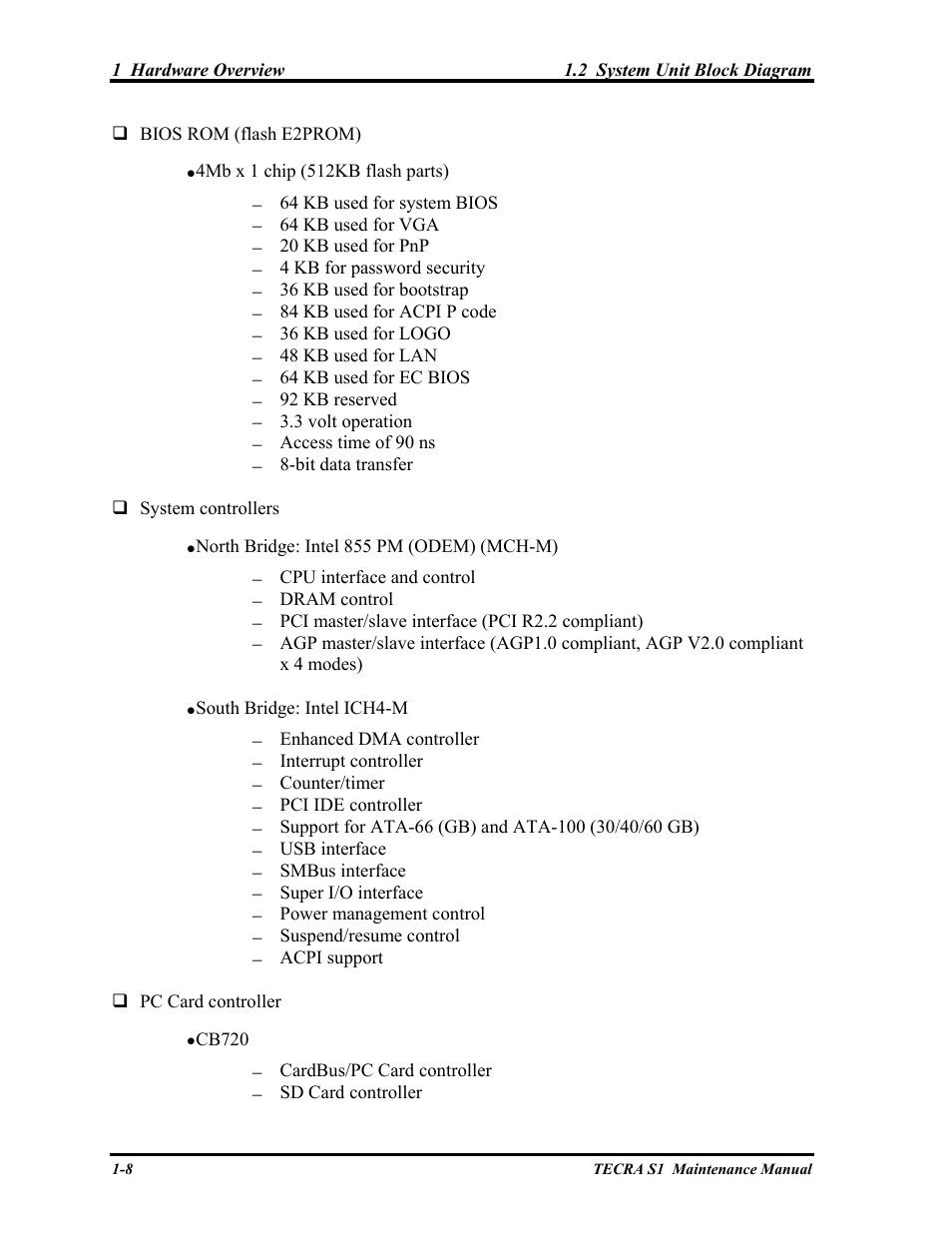 Toshiba TECRA S1 User Manual | Page 22 / 268