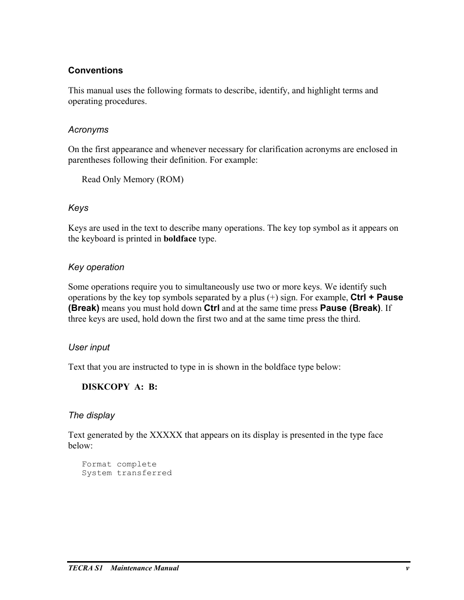 Toshiba TECRA S1 User Manual | Page 5 / 268