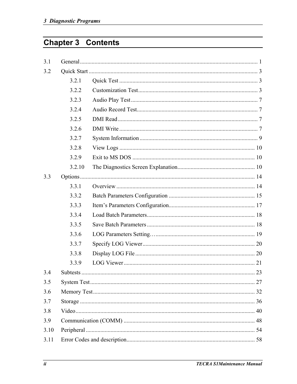 Chapter 3 contents | Toshiba TECRA S1 User Manual | Page 72 / 268