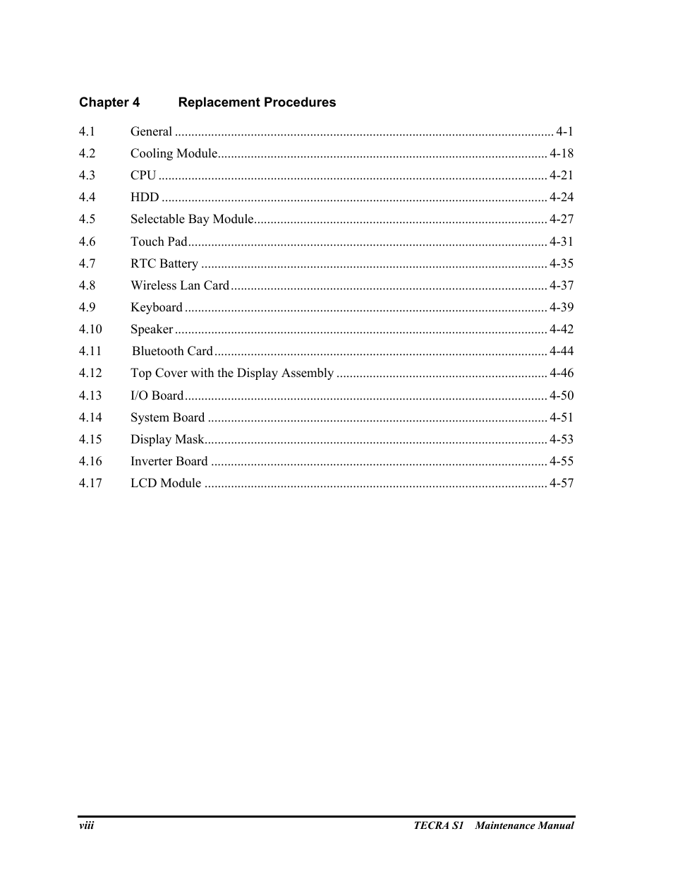 Toshiba TECRA S1 User Manual | Page 8 / 268