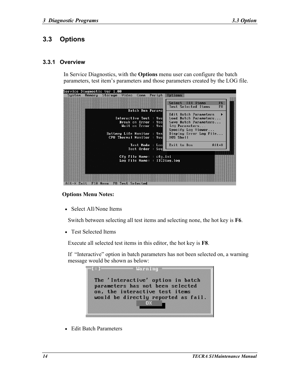 Options, 3 options | Toshiba TECRA S1 User Manual | Page 88 / 268