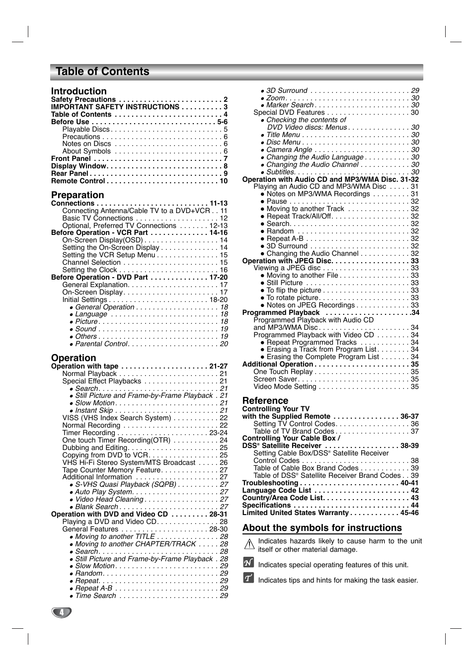Toshiba SD-K530SU User Manual | Page 4 / 47