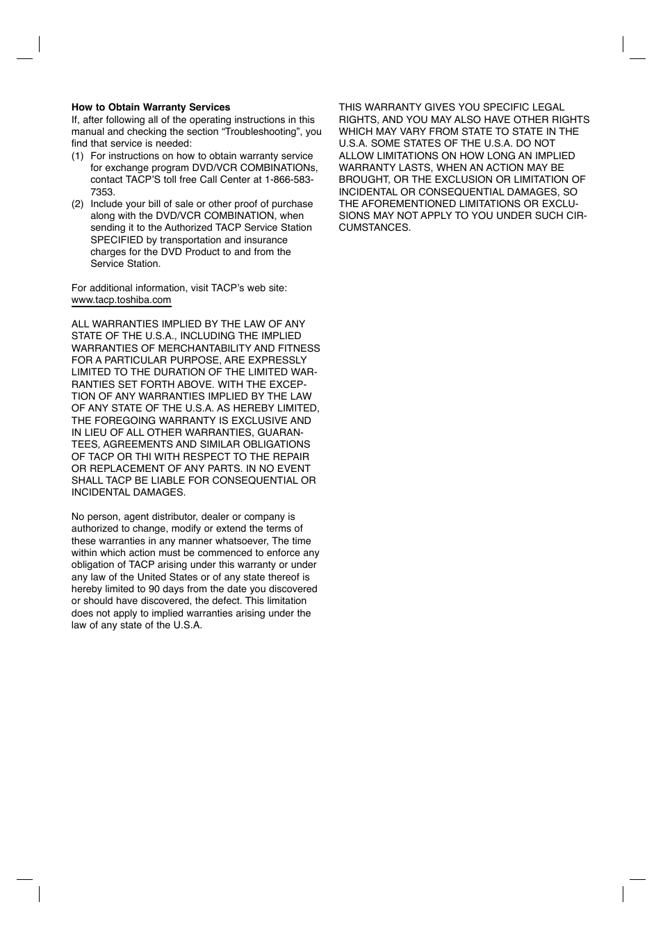 Toshiba SD-K530SU User Manual | Page 46 / 47